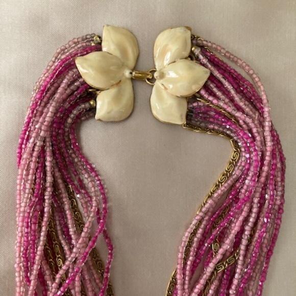 1940's Sandor Multi Strand Bead Necklace - Picture 7 of 12